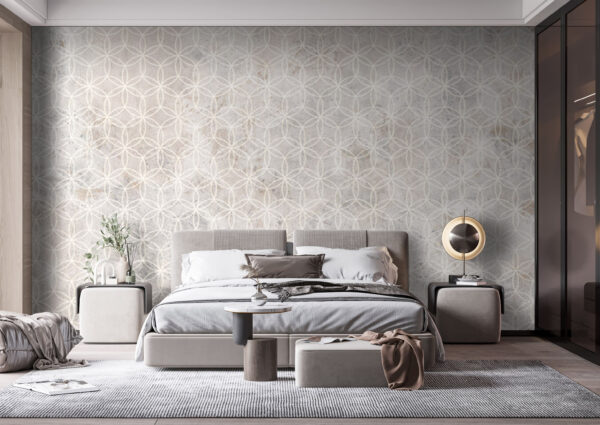White and gray patterned wall White and gray patterned wall