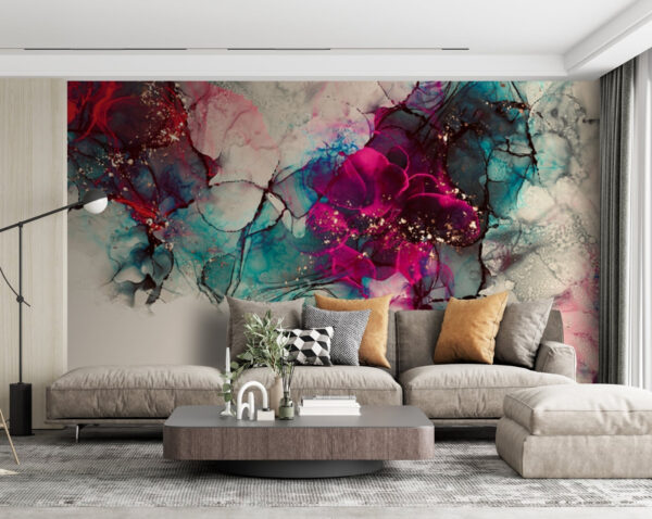 Colorful abstract fluid art composition. Colorful abstract fluid art composition.