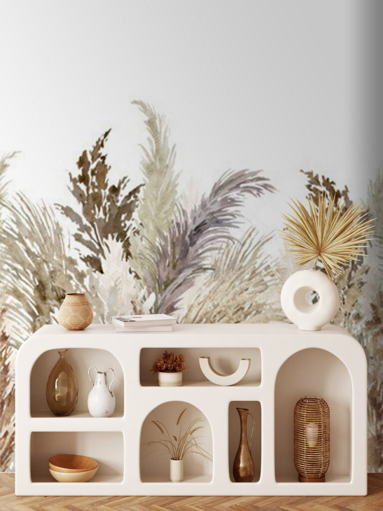 Group of brown and white plants Group of brown and white plants