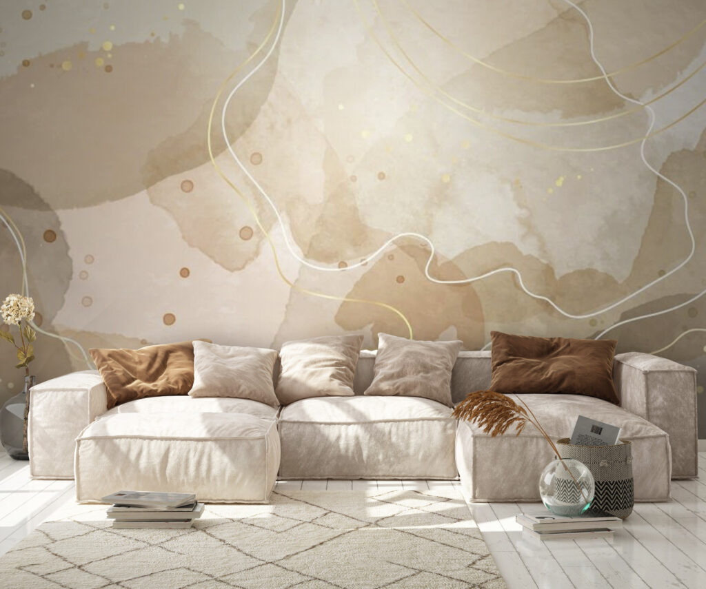 Warm abstract tones and gentle lines