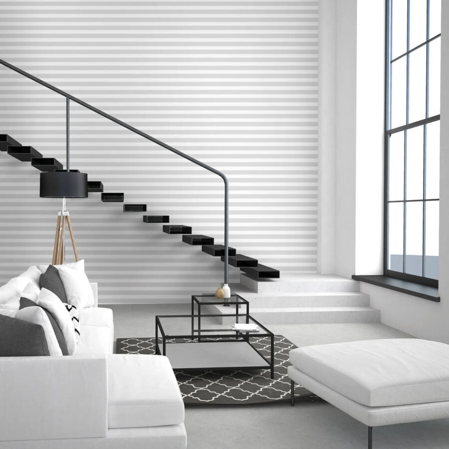 White and grey striped background