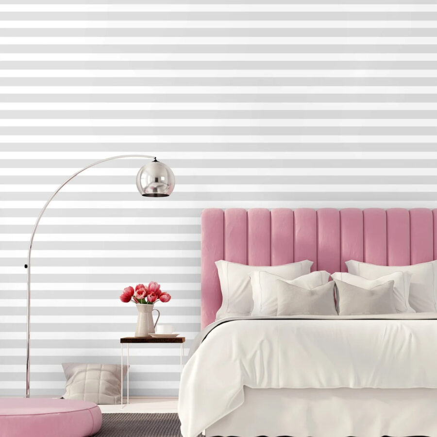 White and grey striped background