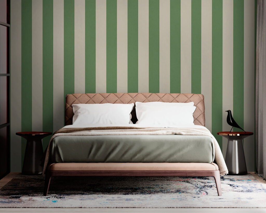 Green and beige striped background Green and beige striped background