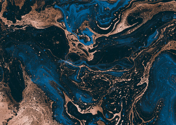 Swirling Midnight and Copper Rivers