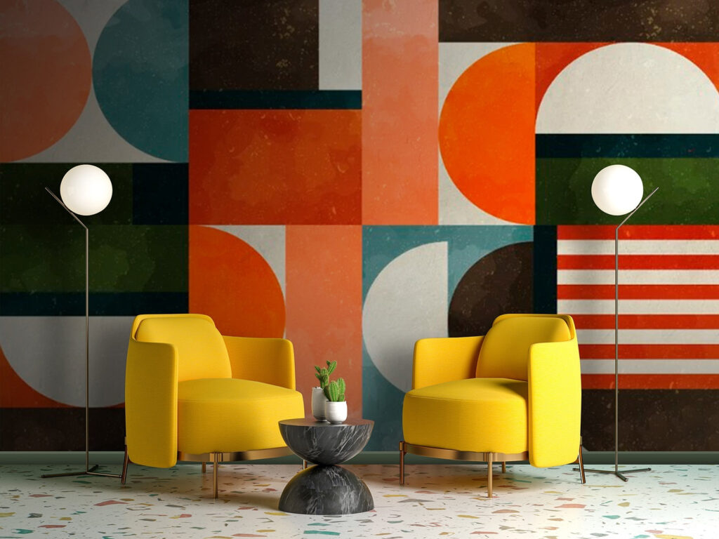 Colorful pattern with different shapes Colorful pattern with different shapes