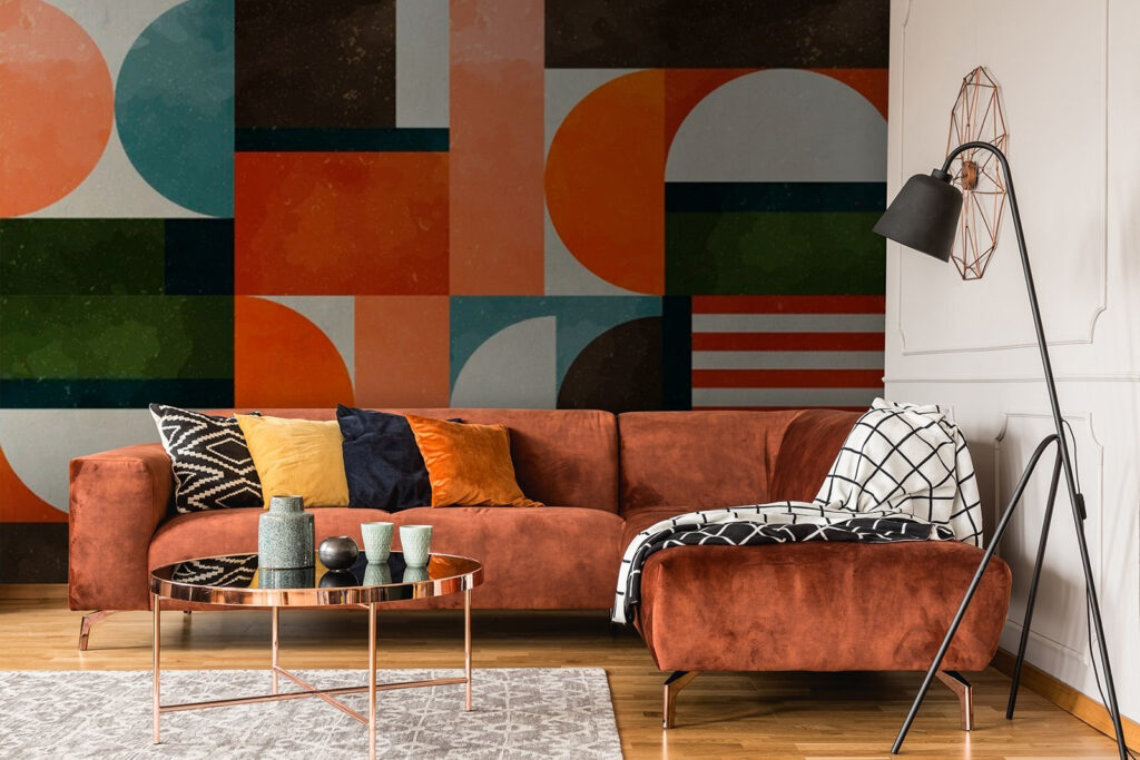 Colorful pattern with different shapes Colorful pattern with different shapes