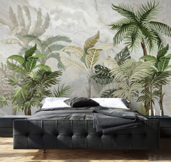 Wallpaper with palm trees Wallpaper with palm trees