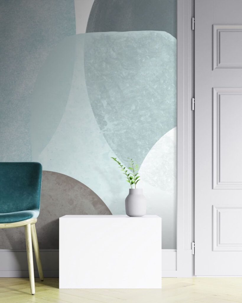 Abstract shapes in soft colors