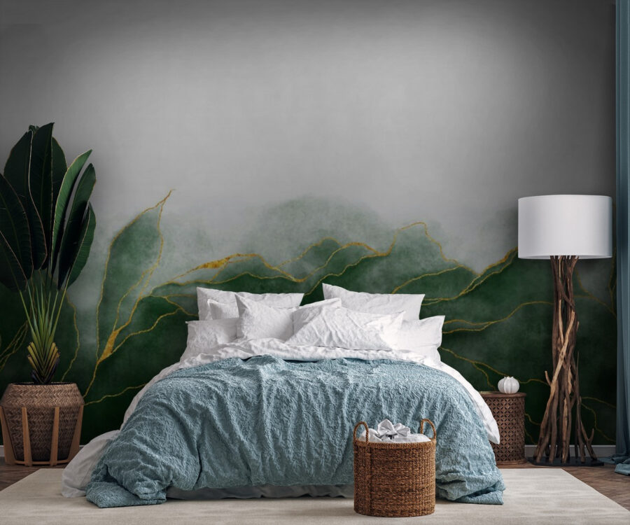 Soft green hues and delicate lines. Soft green hues and delicate lines.