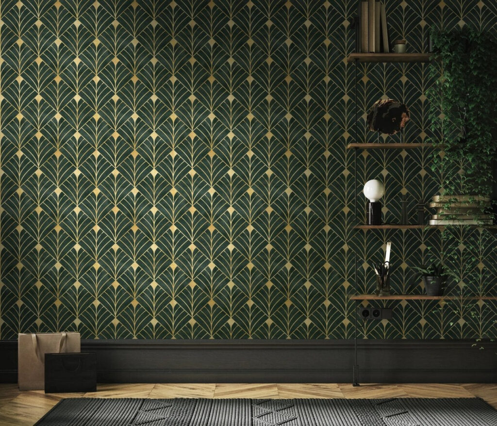 Green and yellow pattern Green and yellow pattern