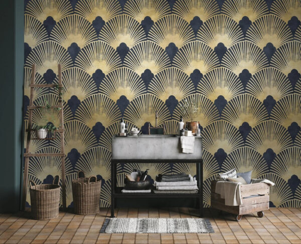 Elegant symmetrical art deco pattern Elegant symmetrical art deco pattern
