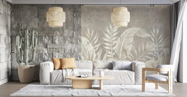 Soft leaves against muted backdrop. Soft leaves against muted backdrop.