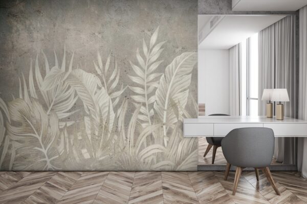 Soft leaves against muted backdrop. Soft leaves against muted backdrop.