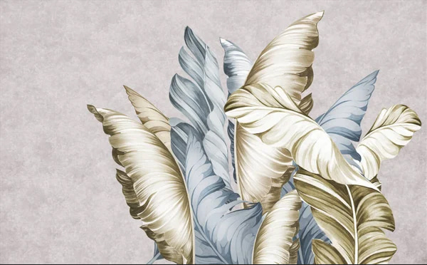 Elegant leaves in soft hues.