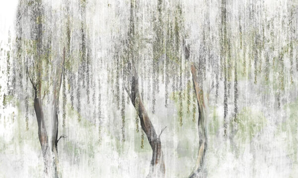 Painting of trees with leaves Painting of trees with leaves