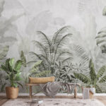 Wall murals A wallpaper with plants