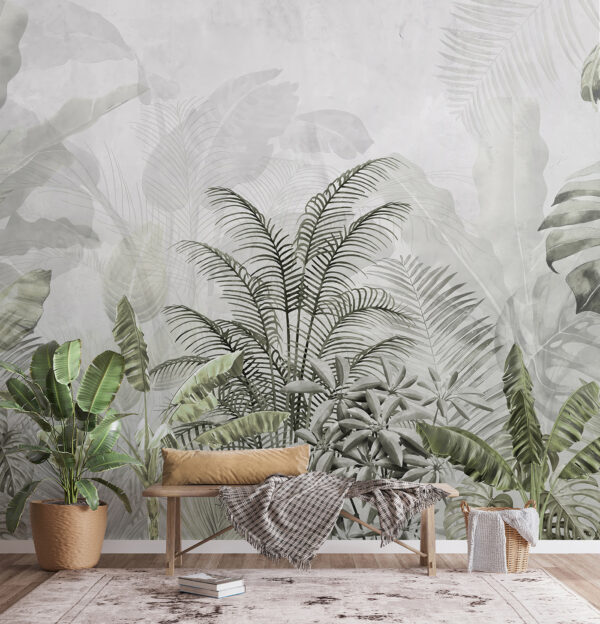 A wallpaper with plants A wallpaper with plants