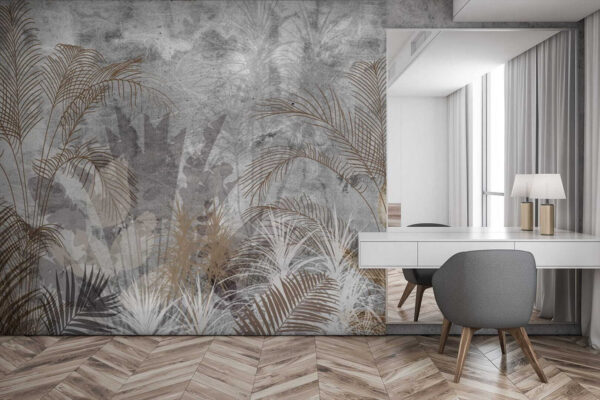 Elegant botanical patterns in shades. Elegant botanical patterns in shades.