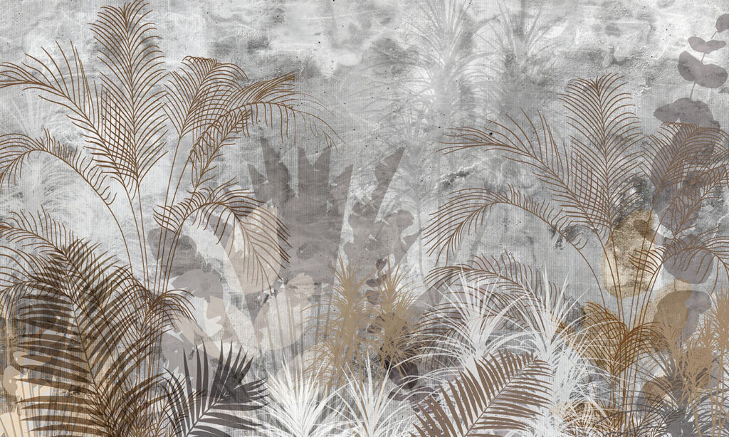 Elegant botanical patterns in shades. Elegant botanical patterns in shades.