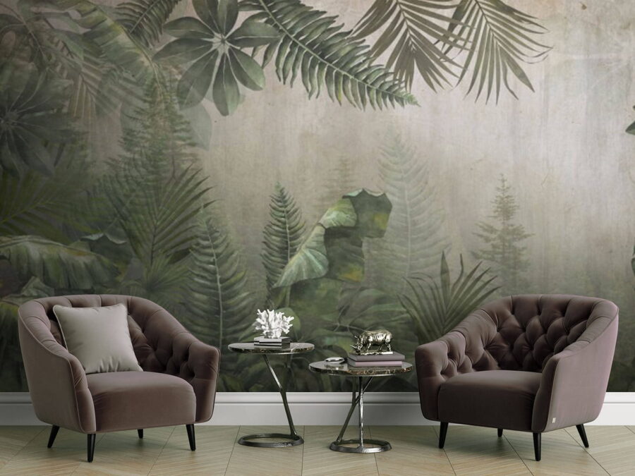 Painting of a forest