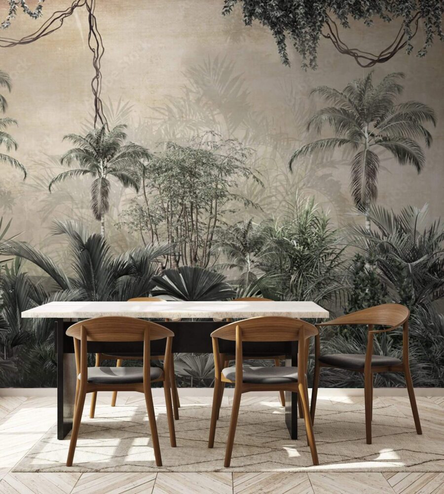 Group of trees and plants