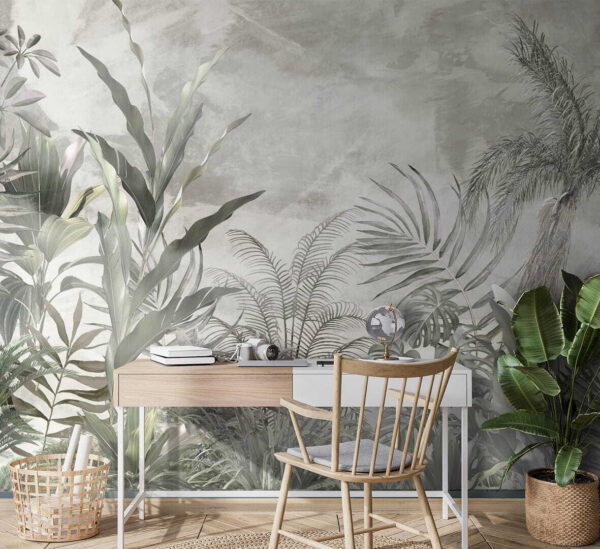 Group of plants in a garden Wall murals Group of plants in a garden
