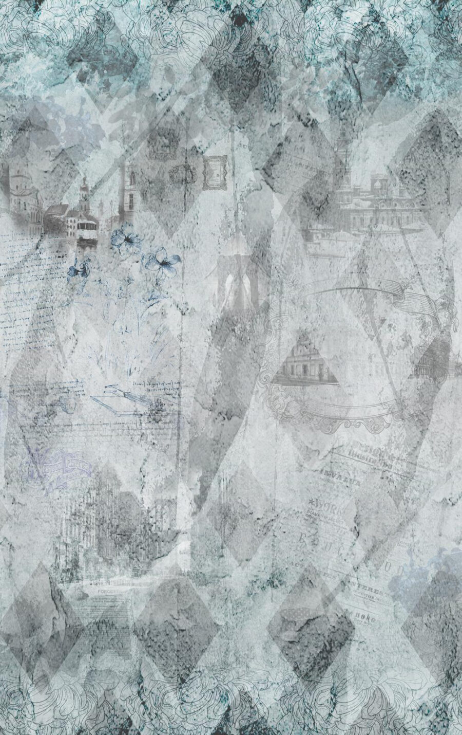 Grey and white wallpaper with drawings u68154p 900x1430 - Grey and white wallpaper with drawings - tegory
