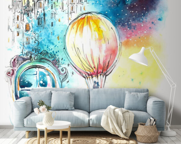 Hot air balloon in the sky Hot air balloon in the sky