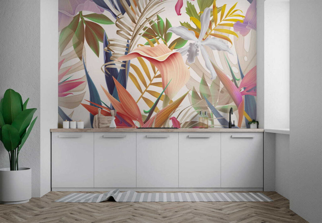 Vibrant tropical foliage in harmony Vibrant tropical foliage in harmony