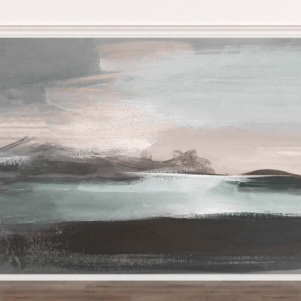 Painting of a body of water Painting of a body of water