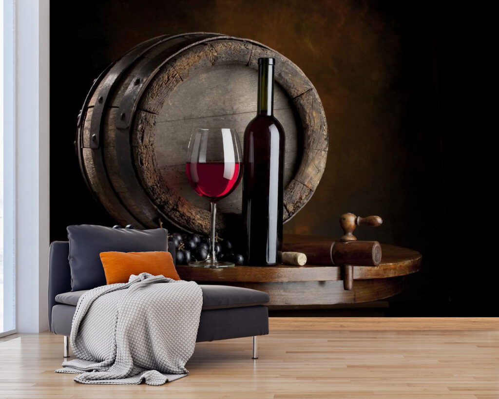 Wine bottle and glass on a table u65206pig25 1024x819 - Wine bottle and glass on a table - tegory