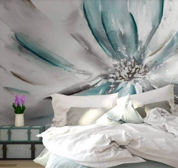 Elegant bloom in soft hues Wall murals Elegant bloom in soft hues
