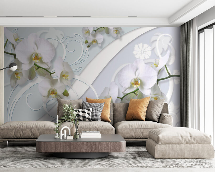 Beautiful orchids on a soft background