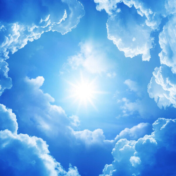 The sun shining through clouds The sun shining through clouds