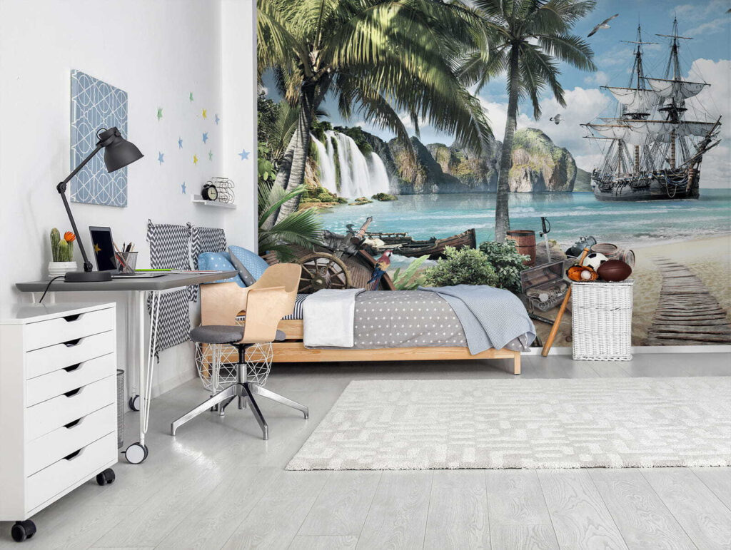 Pirate ship on a beach Pirate ship on a beach