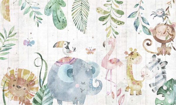 Wall mural of animals Wall mural of animals