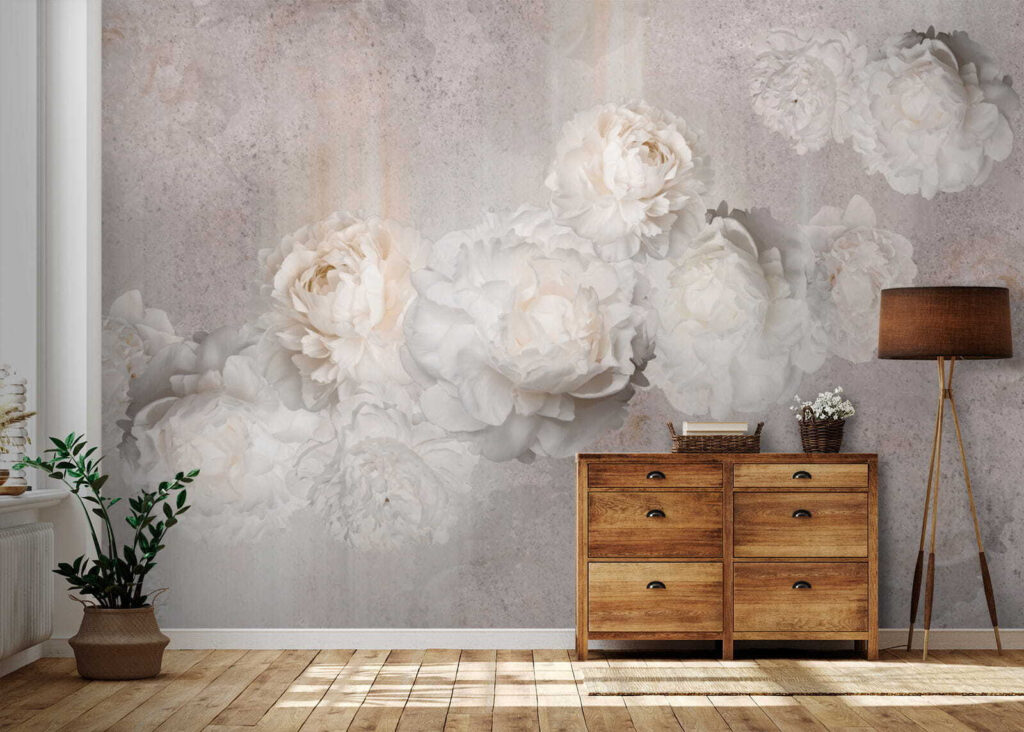 Group of white flowers Group of white flowers