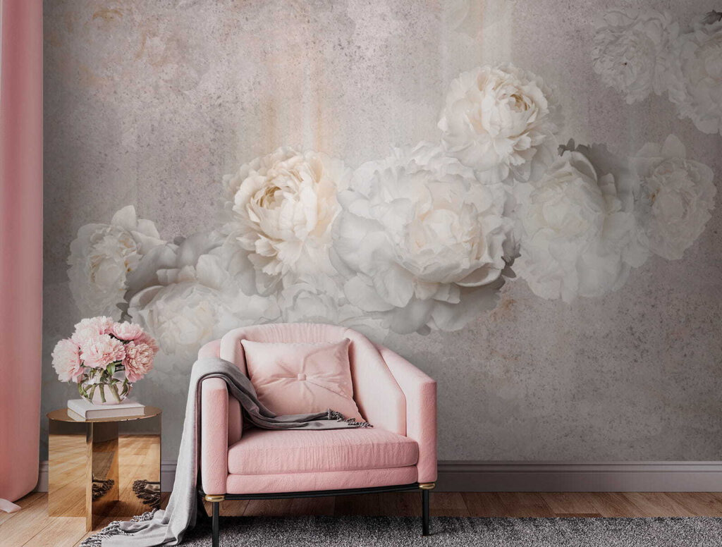 Group of white flowers Group of white flowers