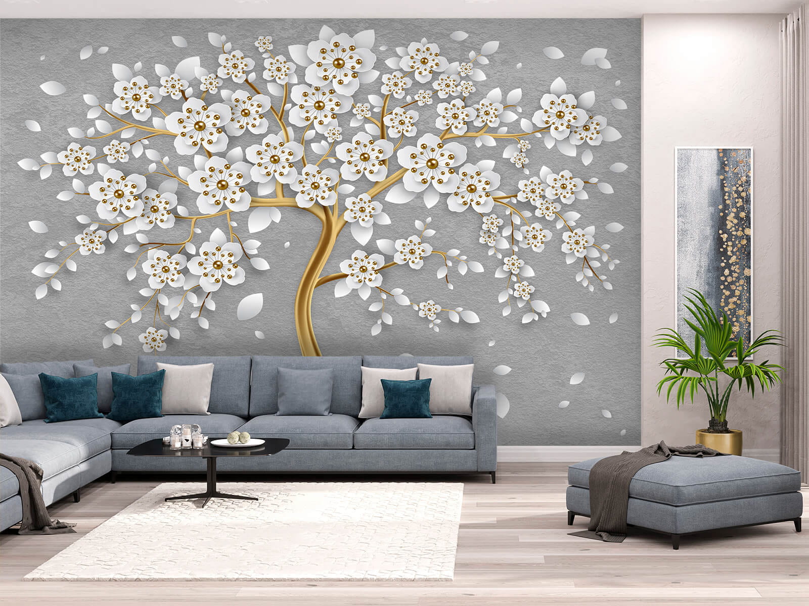 u59828pig1m - Tree with white flowers and leaves - tegory