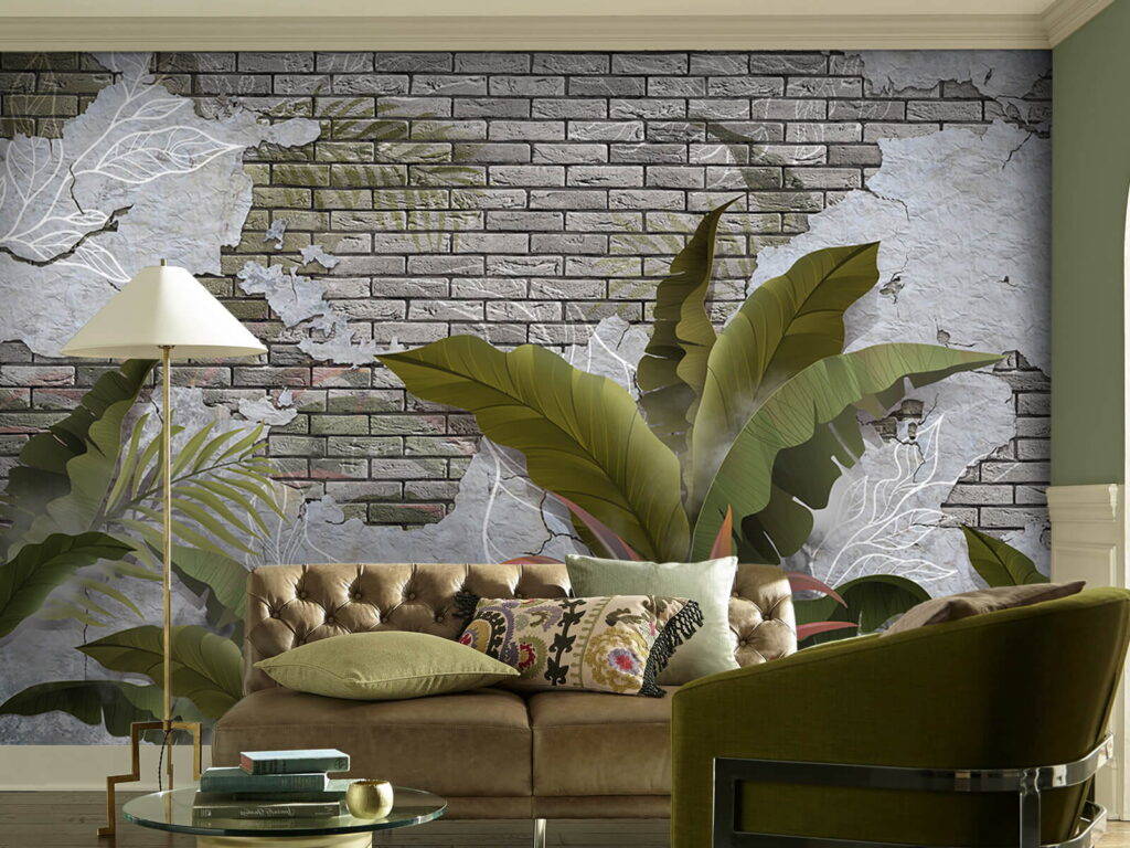 u59823pig1 1024x768 - Brick wall with leaves and a brick wall - tegory