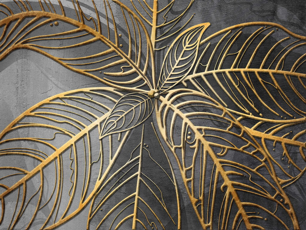 Artful design of intricate leaves Artful design of intricate leaves