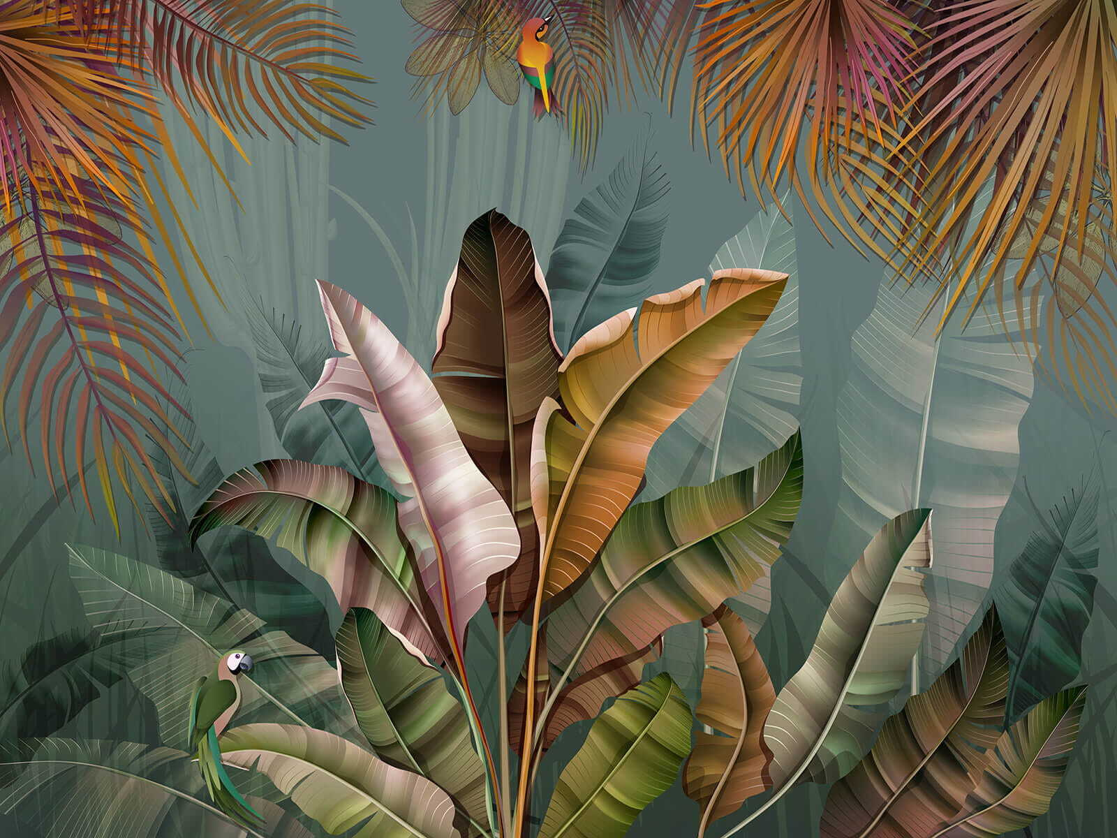 Tropical foliage with vibrant colors Tropical foliage with vibrant colors