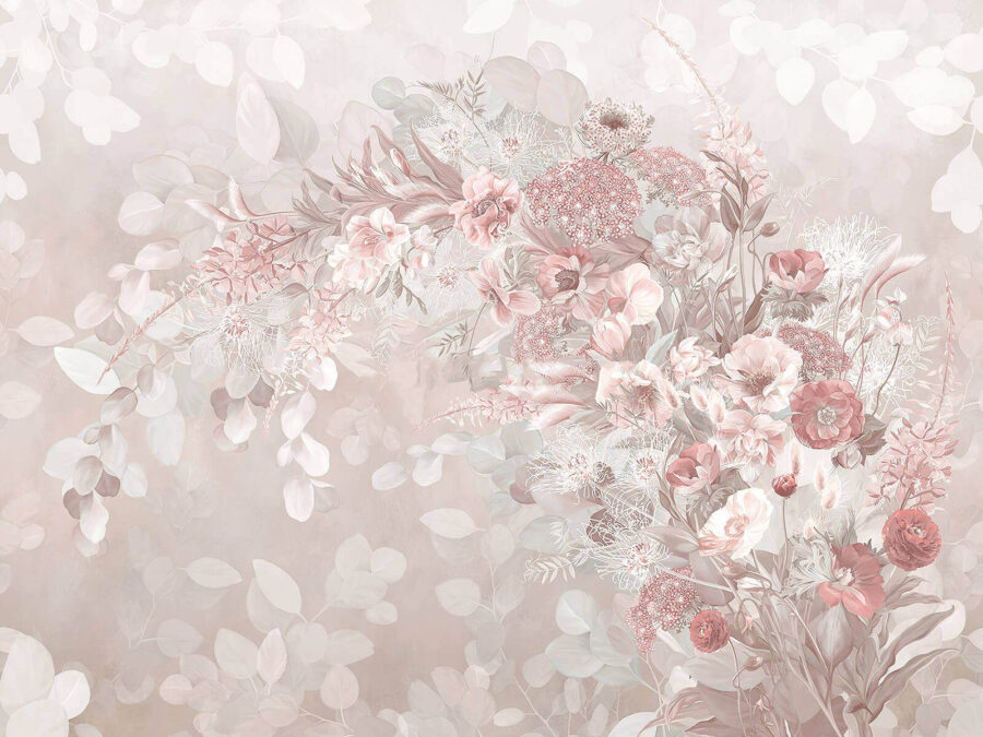 Delicate florals in soft tones