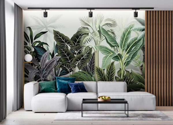 Wall murals Wall murals Group of tropical plants (SKU: u59580)