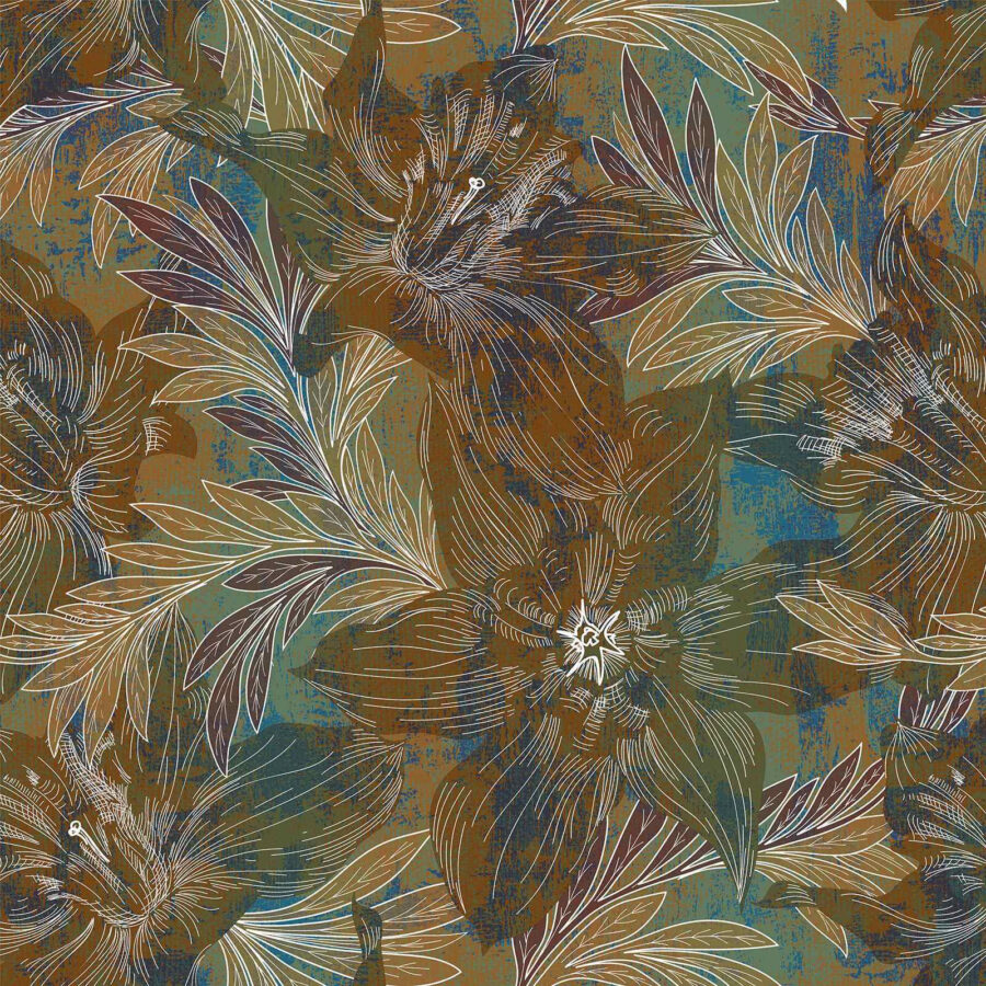Wall murals Beautiful floral pattern design inspiration. - Image 2