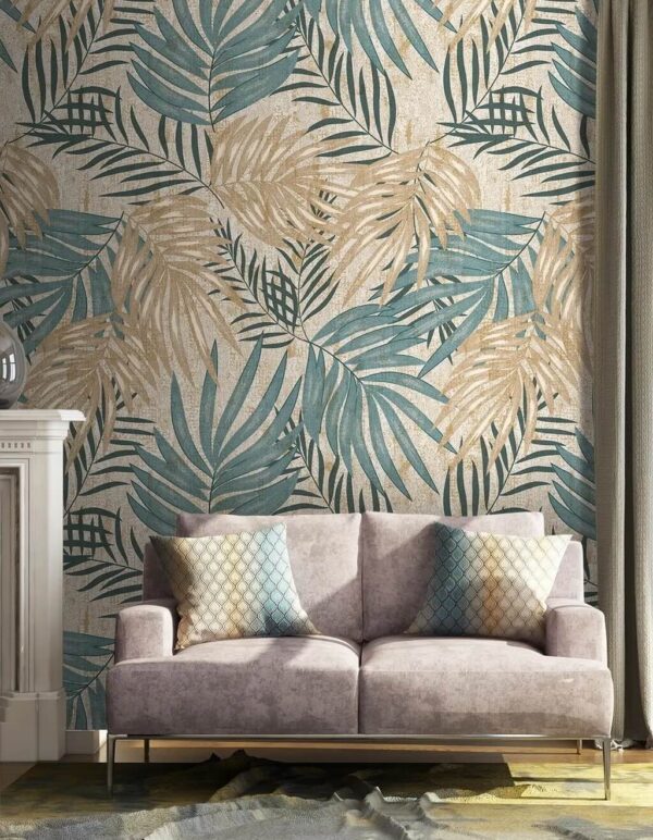 Wall murals Wall murals Elegant tropical leaf composition displayed (SKU: u59465)