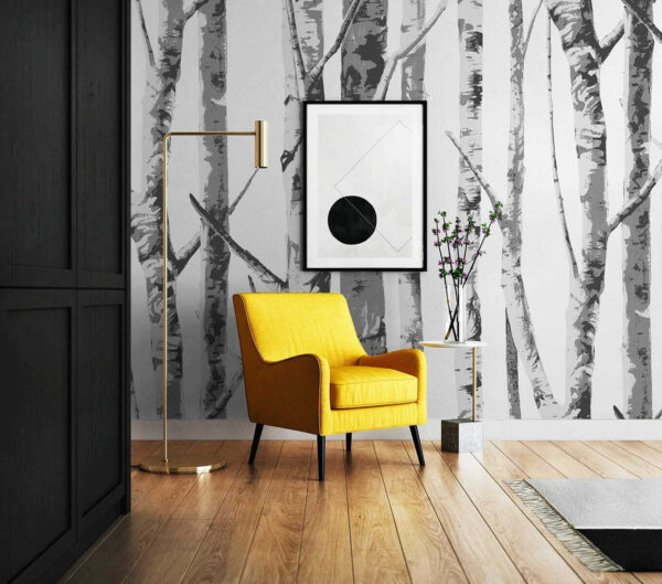 Group of trees with no leaves