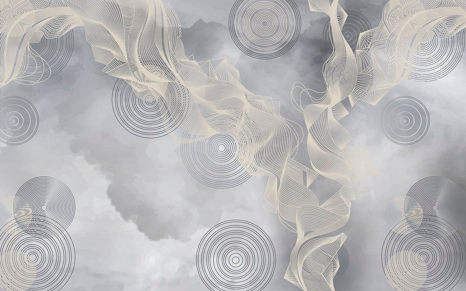 Grey and white background with circles and lines u58943p - Grey and white background with circles and lines - tegory