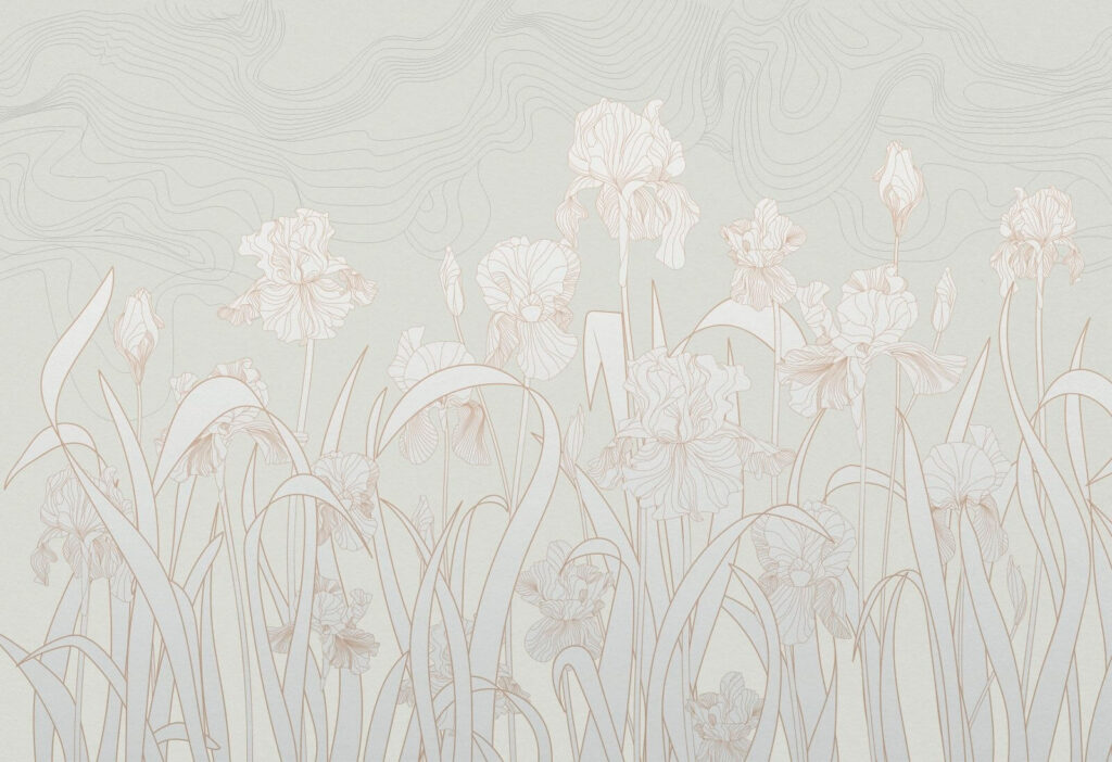 Delicate flowers in serene landscape Delicate flowers in serene landscape