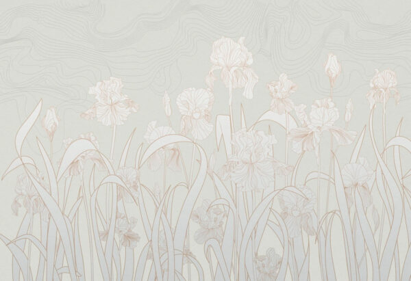 Delicate flowers in serene landscape Delicate flowers in serene landscape